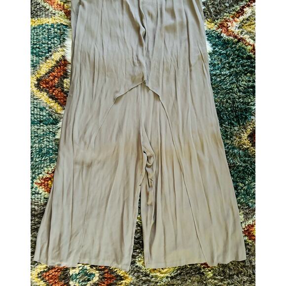 EILEEN FISHER Layered Bateau Neck Silk Jumpsuit | Luna / Gray | L | NWT - Picture 8 of 12